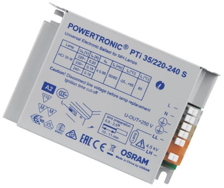 Osram PTi 35/220-240 S POWERTRONIC INTELLIGENT PTi S | ECG for HID lamps, for installation in luminaires Osram PTi Gear Osram - Easy Control Gear