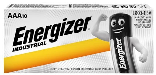 Energizer Industrial AAA Batteries (Pack of 10) AAA Alkaline Batteries Energizer - Easy Control Gear