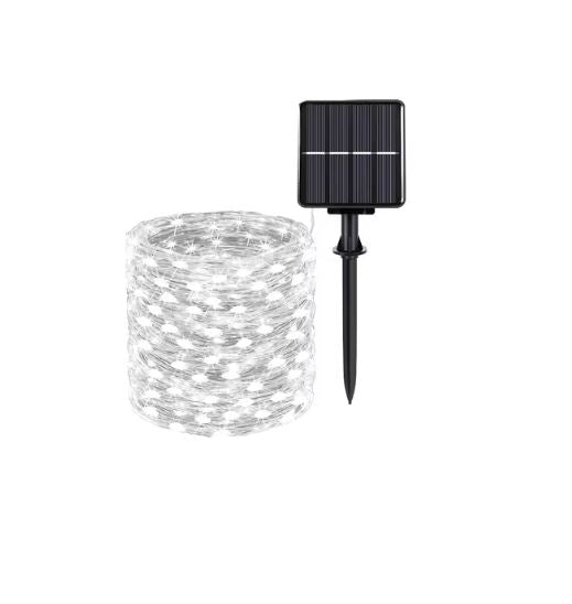 Caradok Solar String Lights Outdoor - 8 Lighting Modes - Extra Long Up to 30m with 300 LEDs - IP65 Waterproof Fairy Lights