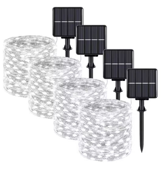 Caradok Solar String Lights Outdoor - 8 Lighting Modes - Extra Long Up to 30m with 300 LEDs - IP65 Waterproof Fairy Lights