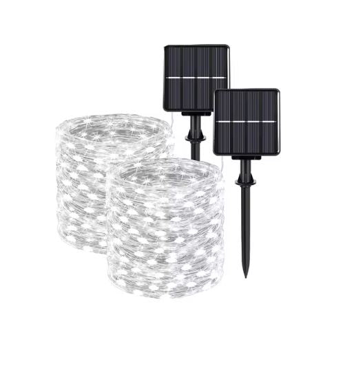 Caradok Solar String Lights Outdoor - 8 Lighting Modes - Extra Long Up to 30m with 300 LEDs - IP65 Waterproof Fairy Lights