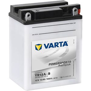 YB12A-B VARTA POWERSPORTS FRESHPACK MOTORCYCLE BATTERY 512015012