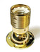 05424 Battenholder ES Brass Plated Domed 65mm Ø - ES / Edison Screw / E27, Brass Plate, Batten - Lampfix - Sparks Warehouse