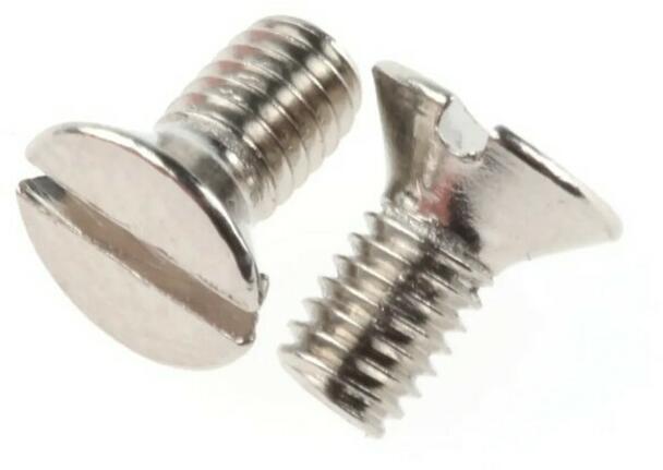 Knightsbridge CSCREWM3 M3 x 6mm Grid faceplate screw - Nickel plated