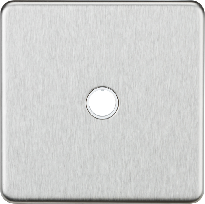 Knightsbridge SF8342BC 20A Flex Outlet Plate - Brushed Chrome