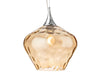 Firstlight 2930AM Titan Pendant Chrome with Amber Glass Firstlight - Sparks Warehouse