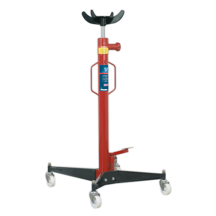 Sealey - 300TR Transmission Jack 0.3tonne Vertical Jacking & Lifting Sealey - Sparks Warehouse