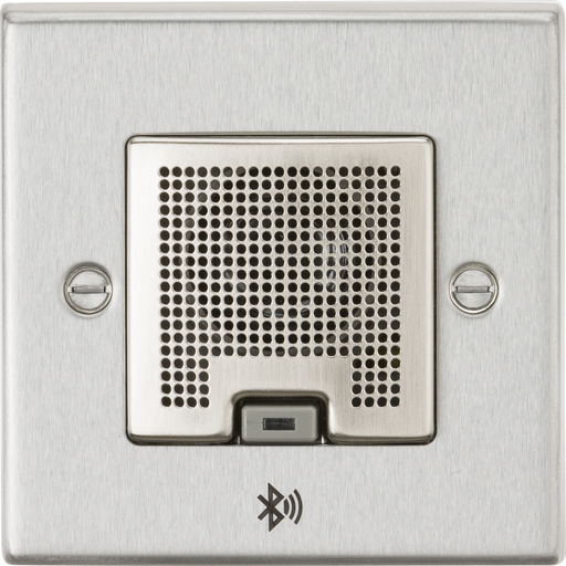 Knightsbridge CSBLUEBC 3W RMS Bluetooth Speaker Outlet - Brushed Chrome ML Knightsbridge - Sparks Warehouse