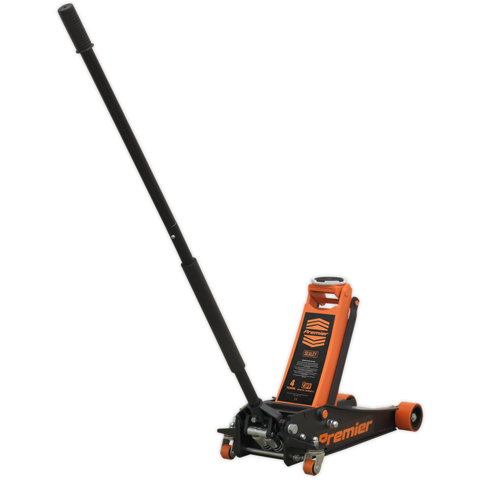 Sealey - 4040AO Trolley Jack 4tonne Rocket Lift Orange Jacking & Lifting Sealey - Sparks Warehouse