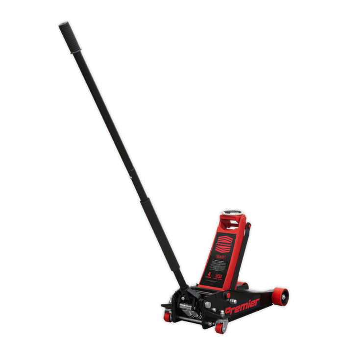 Sealey - 4040AR Trolley Jack 4tonne Rocket Lift Red Jacking & Lifting Sealey - Sparks Warehouse