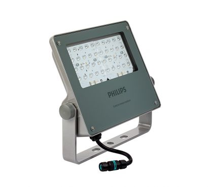 Philips BVP125 LED120-4S/740 A - LED Floodlight Coreline BVP125 Grey 95W 12000lm 9-41x102D - 740 Cool White | IP66 - Asymmetrical