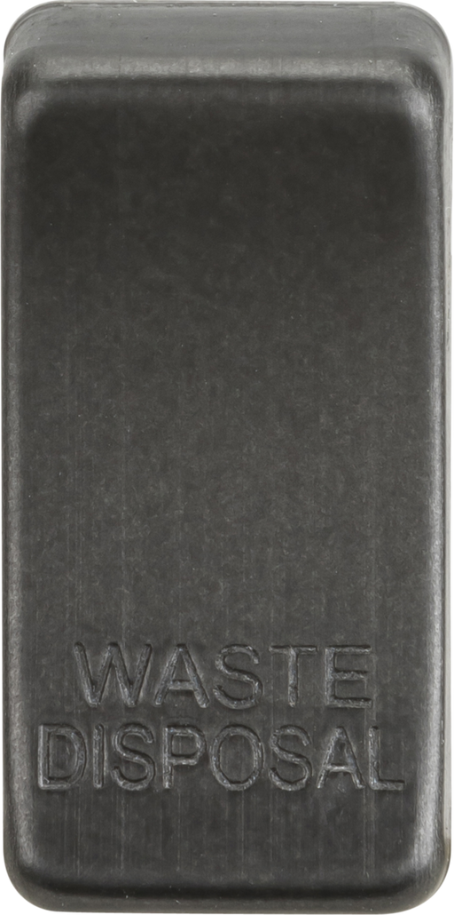 Knightsbridge GDWASTESB Switch cover "marked WASTE DISPOSAL" - smoked bronze ML Knightsbridge - Sparks Warehouse