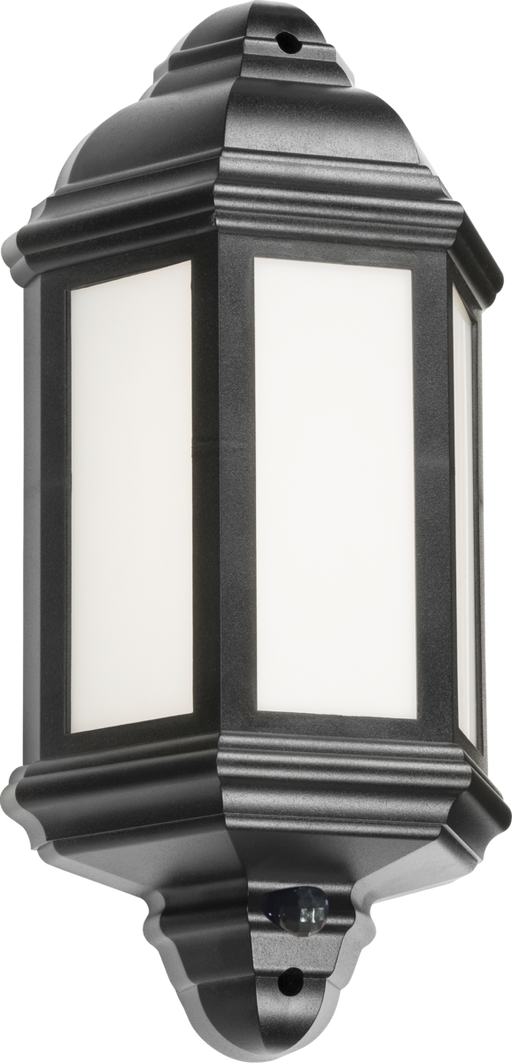Knightsbridge LANT3BKP 230V IP54 LED Half Wall Lantern with Photocell Sensor - Black  Sparks Warehouse - Sparks Warehouse