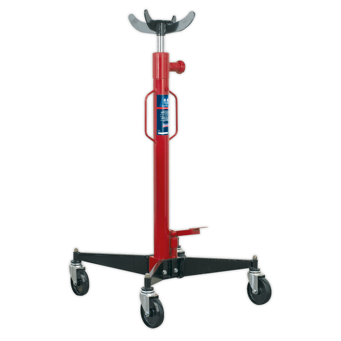 Sealey - 600TR Transmission Jack 0.6tonne Vertical Jacking & Lifting Sealey - Sparks Warehouse