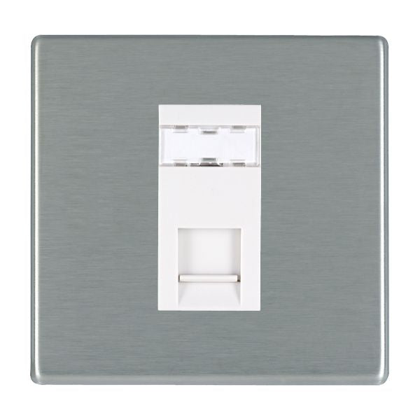 Hamilton 74CJ12W - Hart CFX SS 1g RJ12 Outlet-Unshield WH