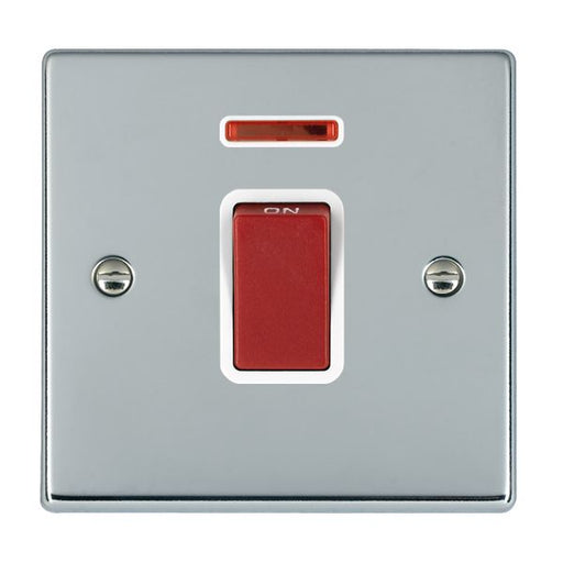 Hamilton 7745NW - Hart BC 1g 45A Double Pole+N Red Rkr/WH