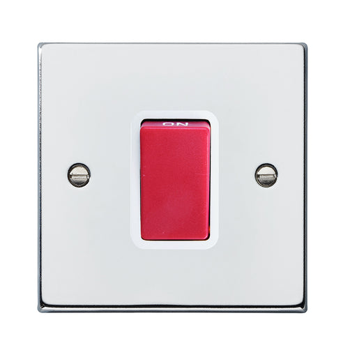 Hamilton 7745W - Hart BC 1g 45A Double Pole Red Rkr/WH