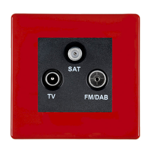 Hamilton 7RCDTRIDB - HCFX Col Red Non-Isolat DAB TV+FM+SAT BL