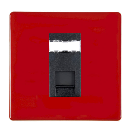 Hamilton 7RCJ12B - HCFX Col Red 1g RJ12 Outlet-Unshield BL