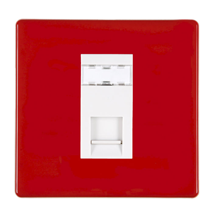 Hamilton 7RCJ12W - HCFX Col Red 1g RJ12 Outlet-Unshield WH