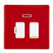 Hamilton 7RCSPNWH-W - HCFX Col Red 13A DP Fused Spur+N WH/WH