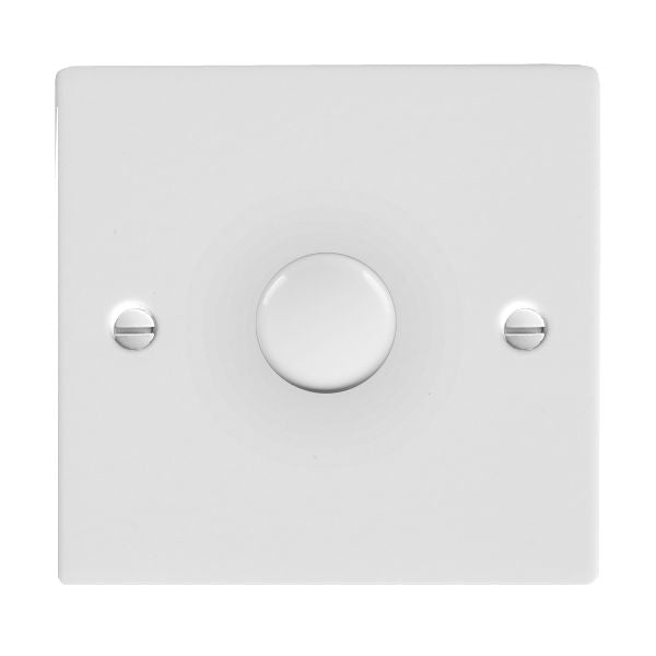 Hamilton 801X60 - Sher Glo/Wh 1g 600W 2 way Dimmer WH