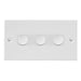 Hamilton 803X40 - Sher Glo/Wh 3g 400W 2 way Dimmer WH