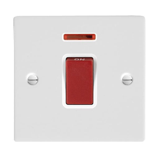 Hamilton 8045NW - Sher Glo/Wh 1g 45A DP+N Red Rkr/WH