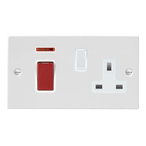 Hamilton 8045SS1WH-W - Sher Glo/Wh 45DP+N+SS1 WH/Red/WH