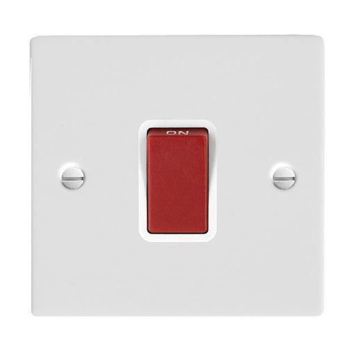 Hamilton 8045W - Sher Glo/Wh 1g 45A DP Red Rkr/WH