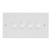 Hamilton 804X100LED - Sher Glo/Wh 4g 100W LED Dimmer WH