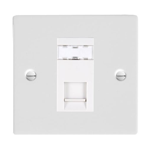 Hamilton 80J12W - Sher Glo/Wh 1g RJ12 Outlet-Unshield WH