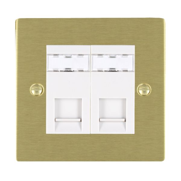 Hamilton 822J12W - Sher SB 2g RJ12 Outlet-Unshield WH