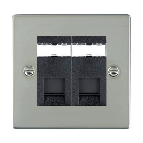 Hamilton 832J12B - Sher BS 2g RJ12 Outlet-Unshield BL