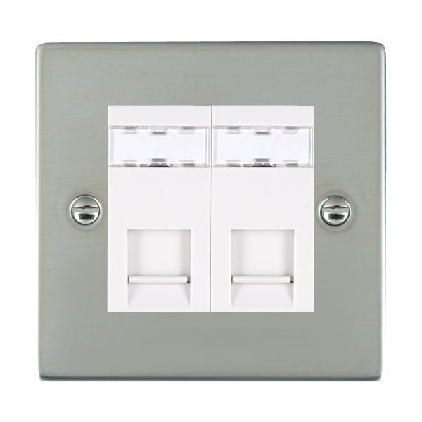 Hamilton 832J12W - Sher BS 2g RJ12 Outlet-Unshield WH