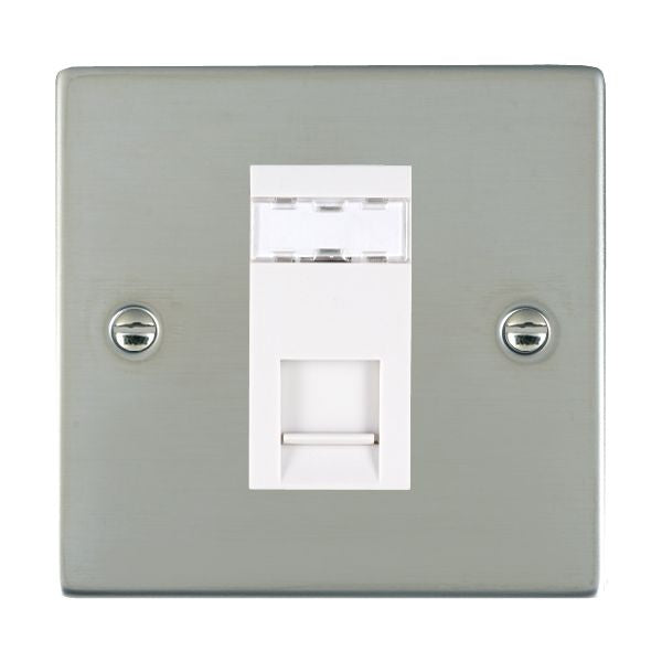 Hamilton 83J12W - Sher BS 1g RJ12 Outlet-Unshield WH