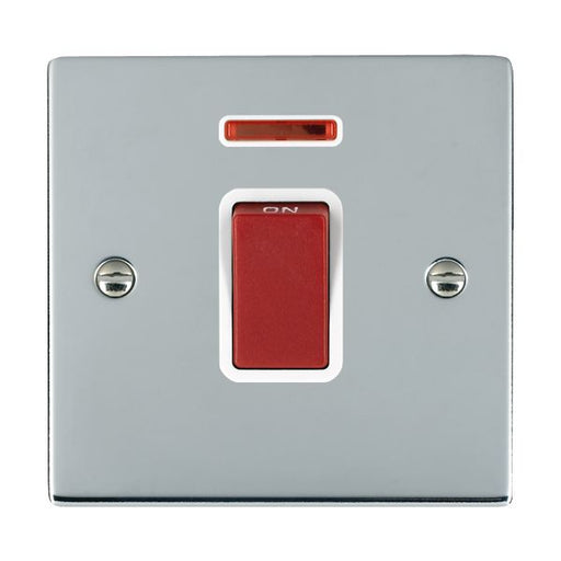 Hamilton 8745NW - Sher BC 1g 45A Double Pole+N Red Rkr/WH