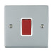 Hamilton 8745W - Sher BC 1g 45A Double Pole Red Rkr/WH