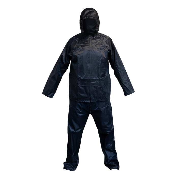 Sealey - 9710XL Flexible Waterproof Suit 2pc Navy Blue - X-Large Safety Products Sealey - Sparks Warehouse