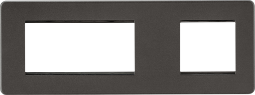 Knightsbridge SF6GSB Screwless 6G Modular Faceplate (2G + 4G) - Smoked Bronze  Sparks Warehouse - Sparks Warehouse