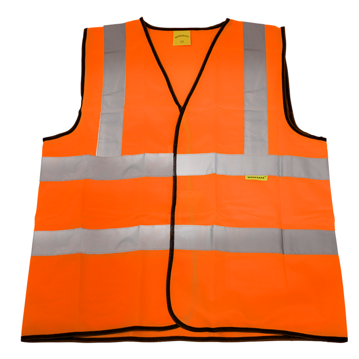 Sealey - 9812M Hi-Vis Orange Waistcoat (Site and Road Use) - Medium Safety Products Sealey - Sparks Warehouse