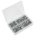 Sealey - AB029SN Steel Nut Assortment 320pc 1/4"-1/2"UNF DIN 934 Consumables Sealey - Sparks Warehouse