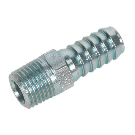 Sealey - AC09 Screwed Tailpiece Male 1/4"BSPT - 3/8" Hose Pack of 5 Compressors Sealey - Sparks Warehouse