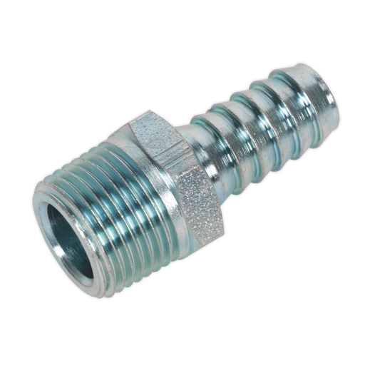 Sealey - AC41 Screwed Tailpiece Male 3/8"BSPT - 3/8" Hose Pack of 5 Compressors Sealey - Sparks Warehouse