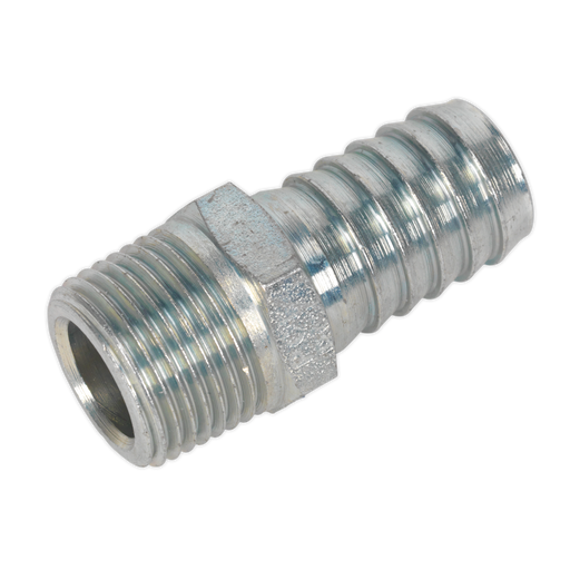 Sealey - AC42 Screwed Tailpiece Male 3/8"BSPT - 1/2" Hose Pack of 5 Compressors Sealey - Sparks Warehouse