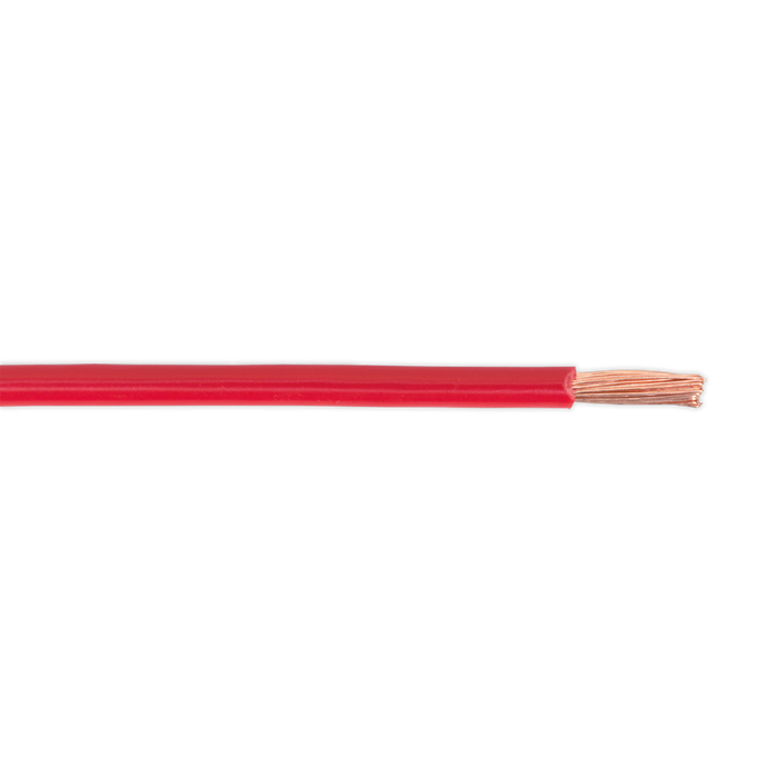 Sealey - AC6530RE Automotive Cable Thin Wall Single 4.5mm² 65/0.30mm 30m Red Consumables Sealey - Sparks Warehouse