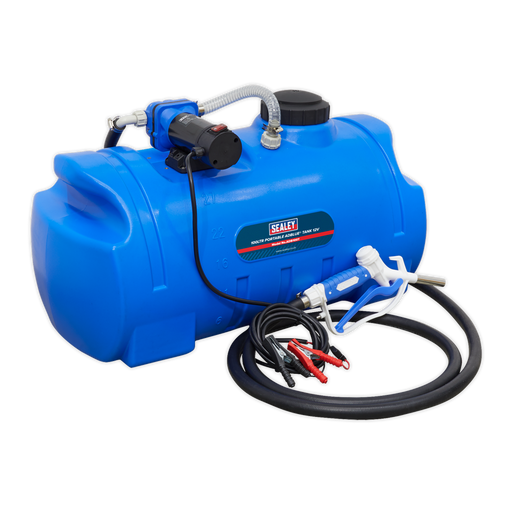 Sealey - ADB100T Portable AdBlue® Tank 100L 12V Lubrication Sealey - Sparks Warehouse