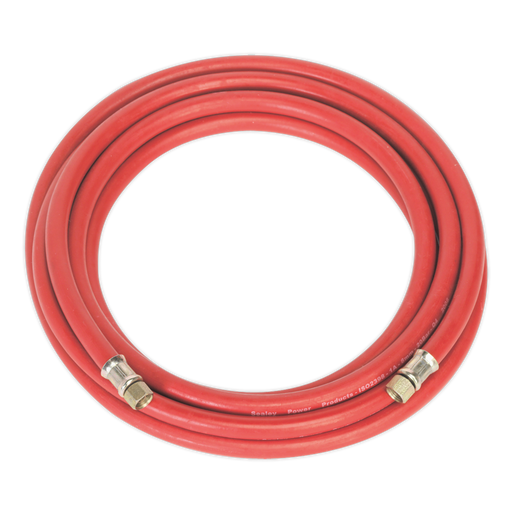 Sealey - AHC5 Air Hose 5m x Ø8mm with 1/4"BSP Unions Compressors Sealey - Sparks Warehouse