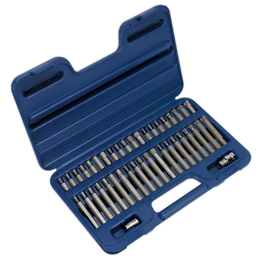 Sealey - AK219 TRX-Star*/Hex/Spline Bit Set 42pc 3/8" & 1/2"Sq Drive Hand Tools Sealey - Sparks Warehouse