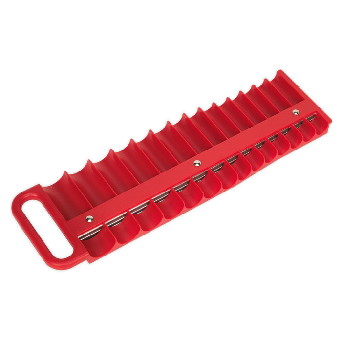 Sealey - AK27089 Socket Retaining Tray Magnetic 3/8"Sq Drive Capacity 28 Sockets Hand Tools Sealey - Sparks Warehouse